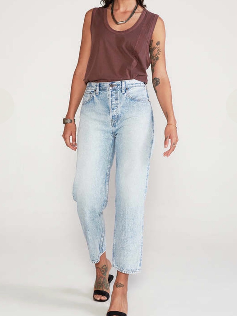 NWT Etica Tyler High Rise Straight Current